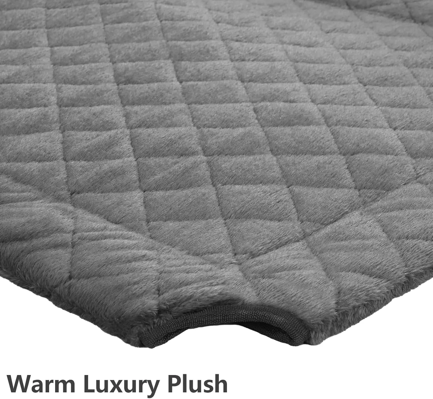 Veehoo Warm Plush Elevated Dog Bed - Raised Pet Bed with Heavy Duty Frame, Non-Slip Silicon Feet, Washable & Breathable Dog Cot, Indoor/Outdoor Use, 41" x 27", Grey, CWC2432A
