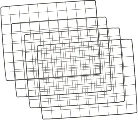 VICASKY 4PCS Thickened Iron Mesh Dog Cage Panels DIY Pet Playpen Sheets for Indoor Outdoor Use Durable and Stable Puppy Fence Sheets for Animals Like Cats and Turtles