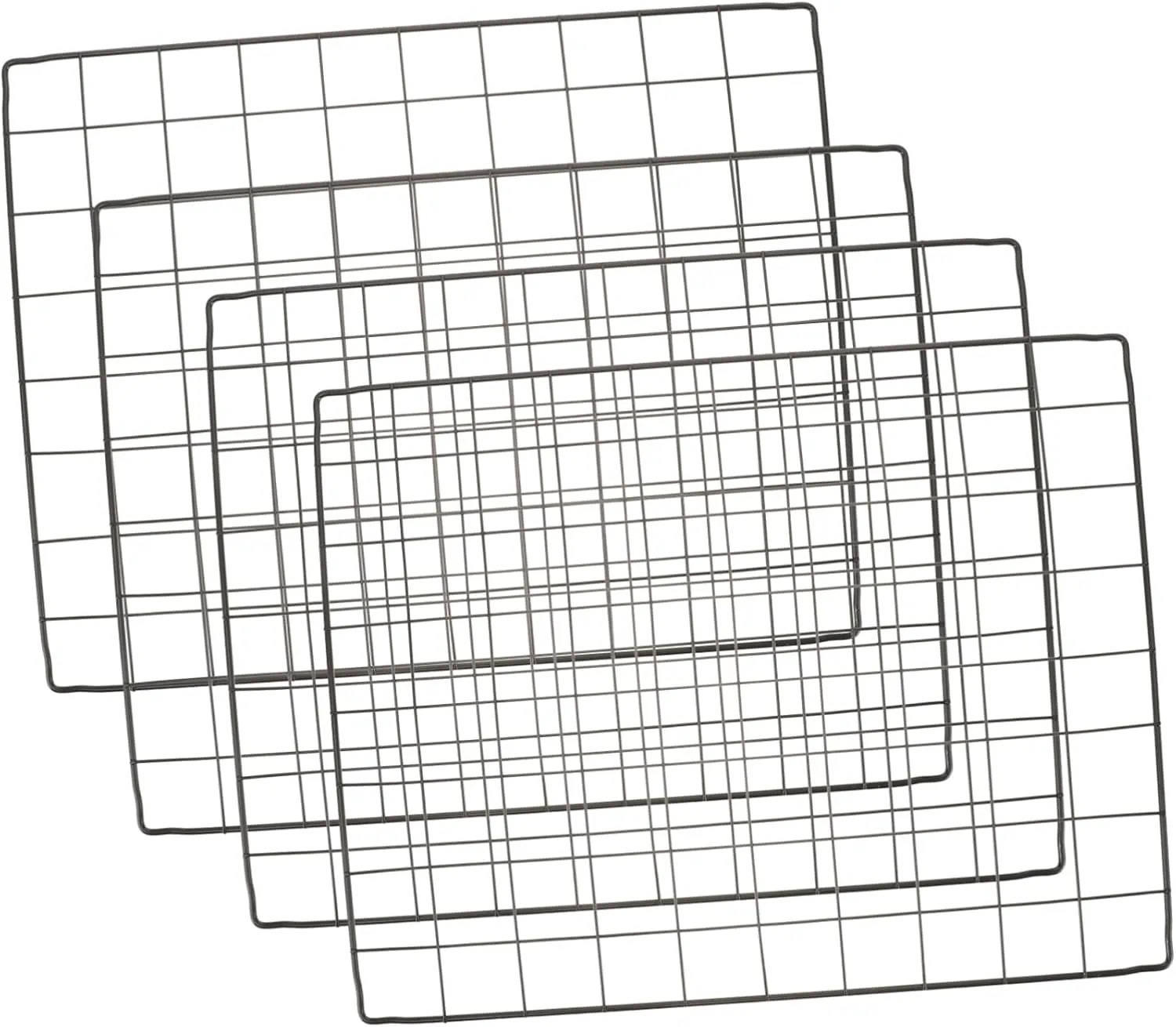 VICASKY 4PCS Thickened Iron Mesh Dog Cage Panels DIY Pet Playpen Sheets for Indoor Outdoor Use Durable and Stable Puppy Fence Sheets for Animals Like Cats and Turtles