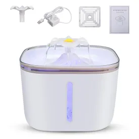 Water Fountain With Low Level Light for Cats