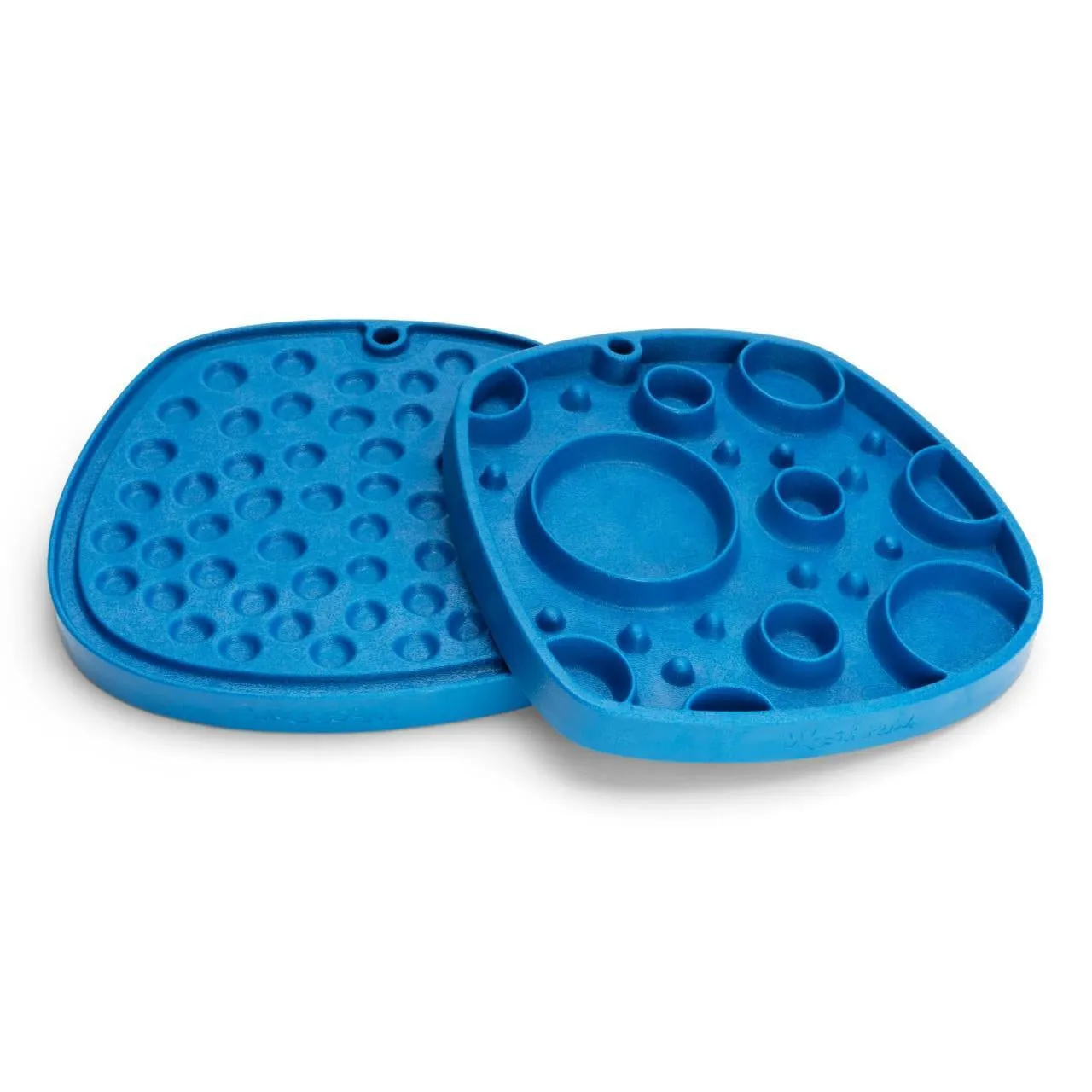 West Paw Seaflex Feast Mat - Double Sided Lick Mat Slow Feeder for Dogs - Bubbles