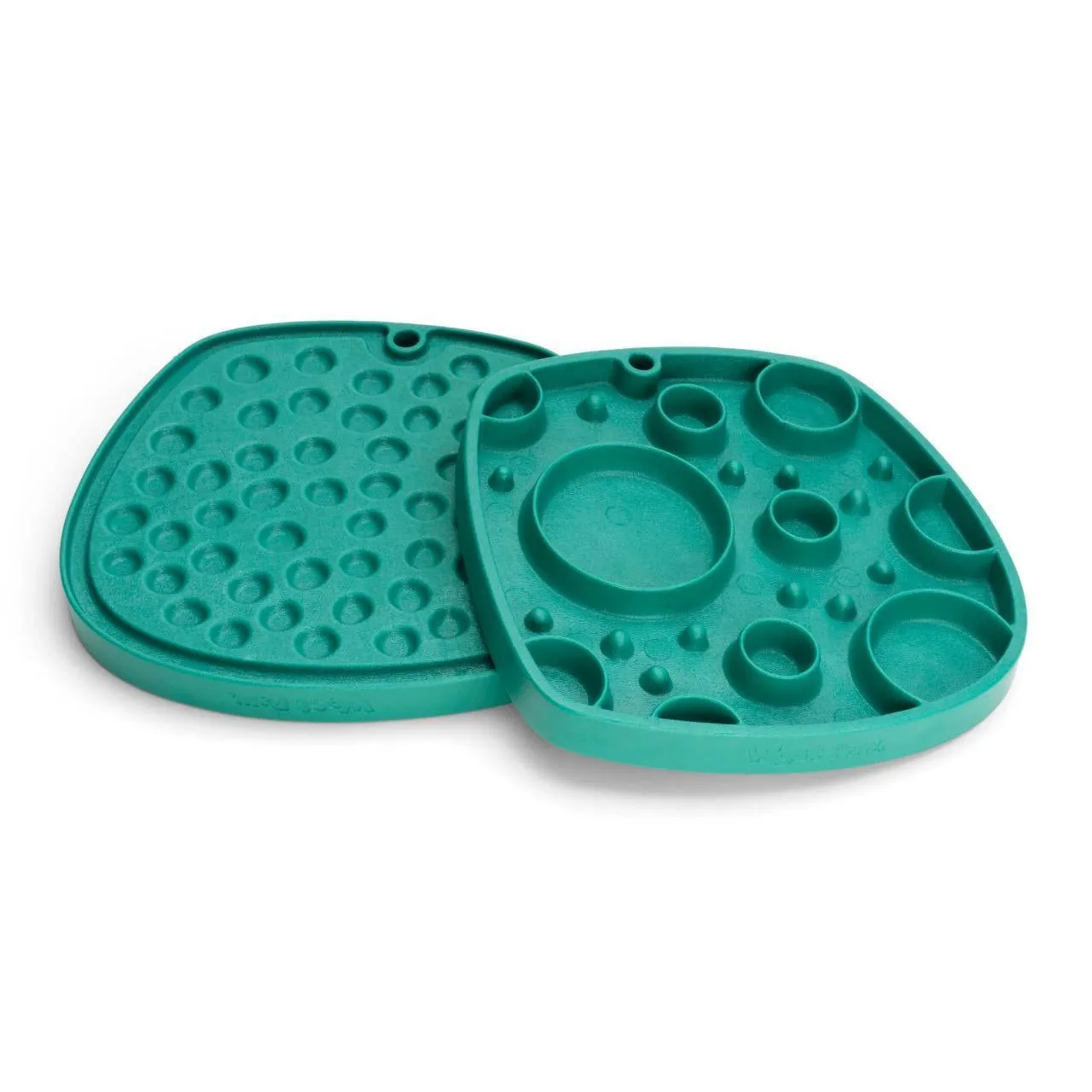 West Paw Seaflex Feast Mat - Double Sided Lick Mat Slow Feeder for Dogs - Bubbles