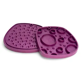 West Paw Seaflex Feast Mat - Double Sided Lick Mat Slow Feeder for Dogs - Bubbles