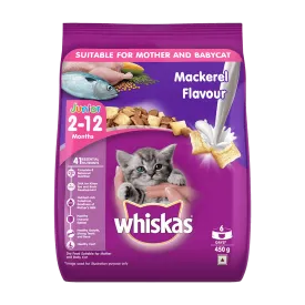 Whiskas® Kitten Dry Food, Mackerel 450g