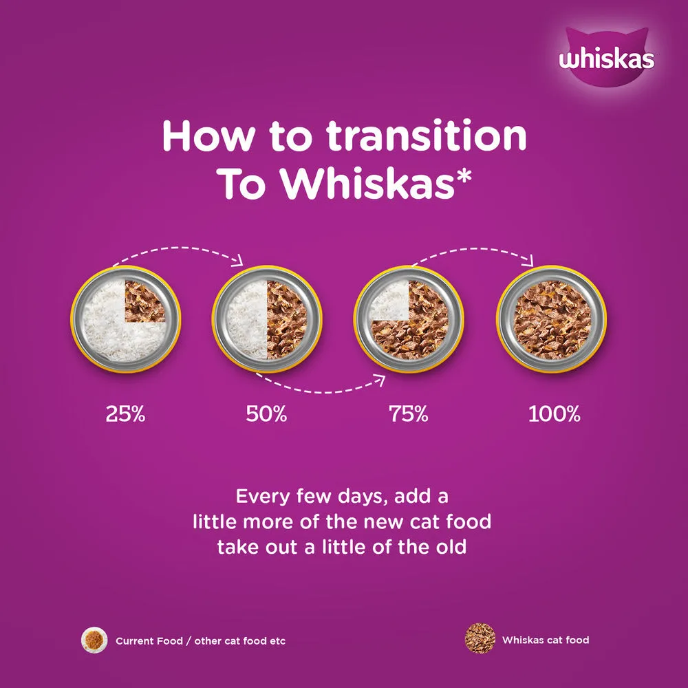 Whiskas Tuna in Jelly Kitten and Chicken Gravy Adult Cat Wet Food Combo
