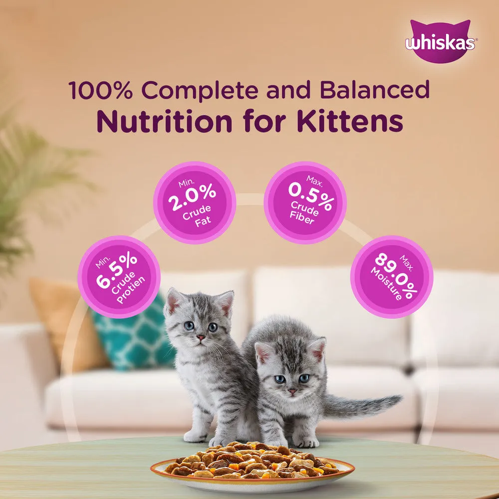 Whiskas Tuna in Jelly Kitten and Chicken Gravy Adult Cat Wet Food Combo