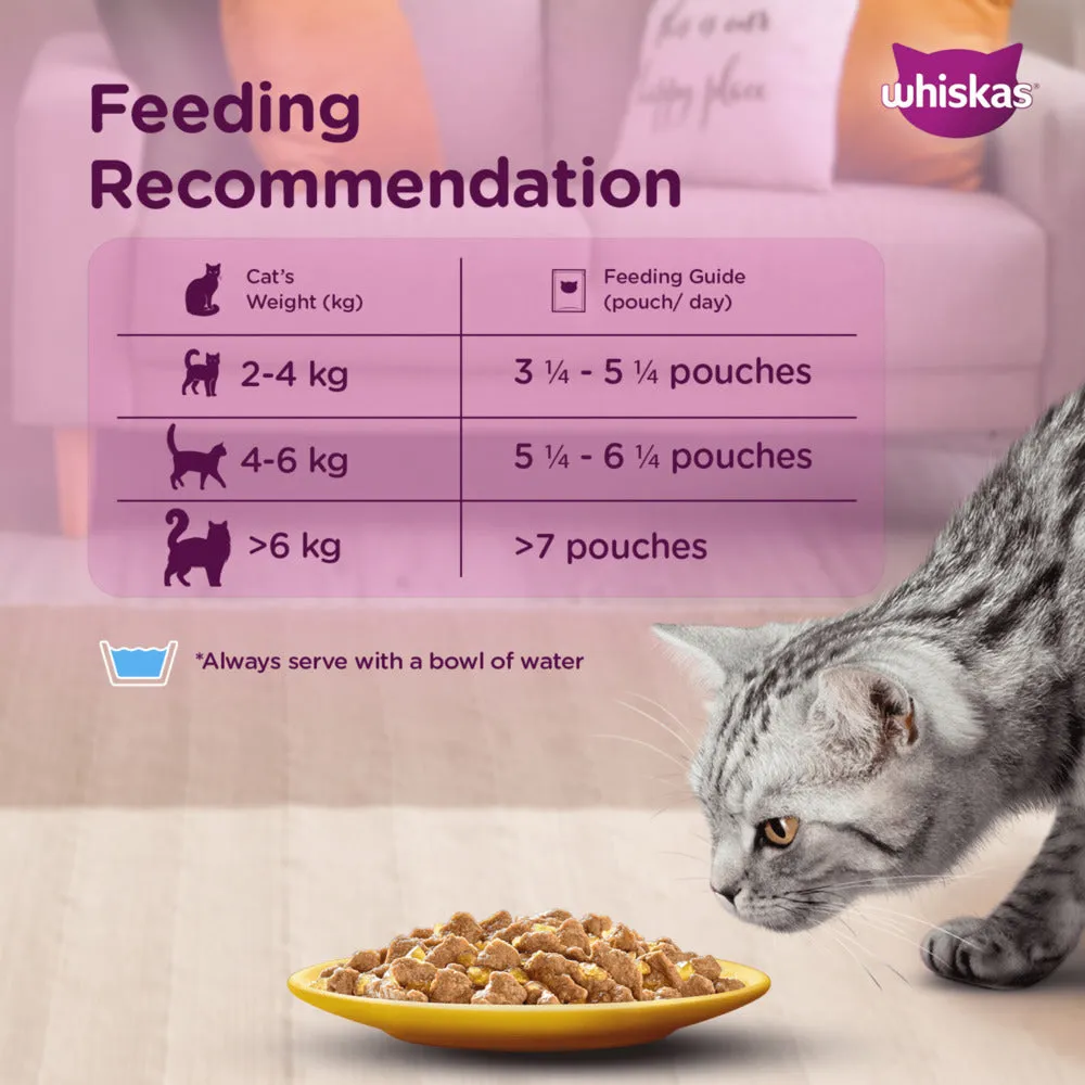 Whiskas Tuna in Jelly Kitten and Chicken Gravy Adult Cat Wet Food Combo