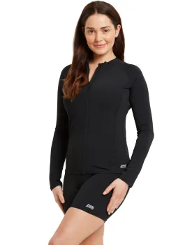 Zoggs Womens Mackenzie Mid-Thigh Shorts - Black
